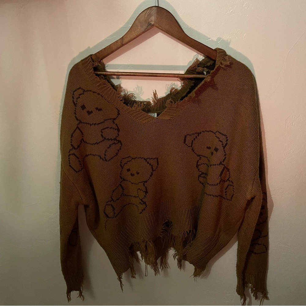 rue21 bear sweater